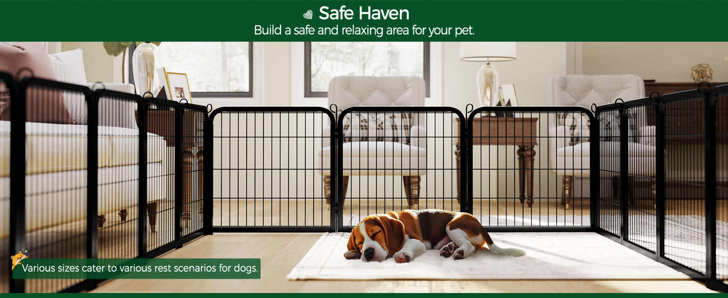 Лягу для цуценят Yaheetech, 12 секцій, 63 см, з 2 дверцятами, автоматичним замком, розкладний, для квартири та саду