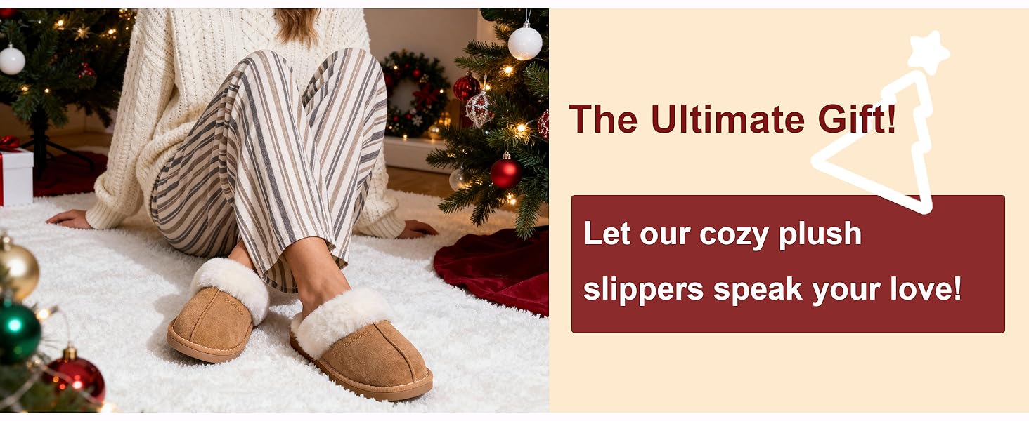 Чоловічі та жіночі домашні тапочки зимові теплі з штучного хутра, м'які, плоскі, плюшеві, з антиковзким покриттям для дому та вулиці - преміум якість, 38.5/40 EU, світло-коричневі