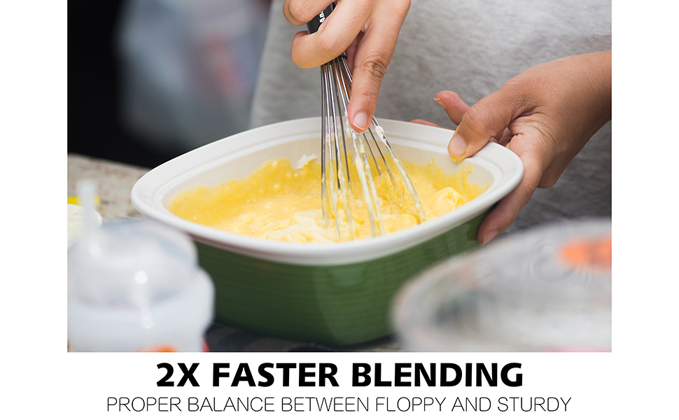 Набір міксерів для кухні Anaeat (3 шт.) з нержавіючої сталі - міксер-венчик для приготування, випікання, змішування та перемішування (3 розміри)