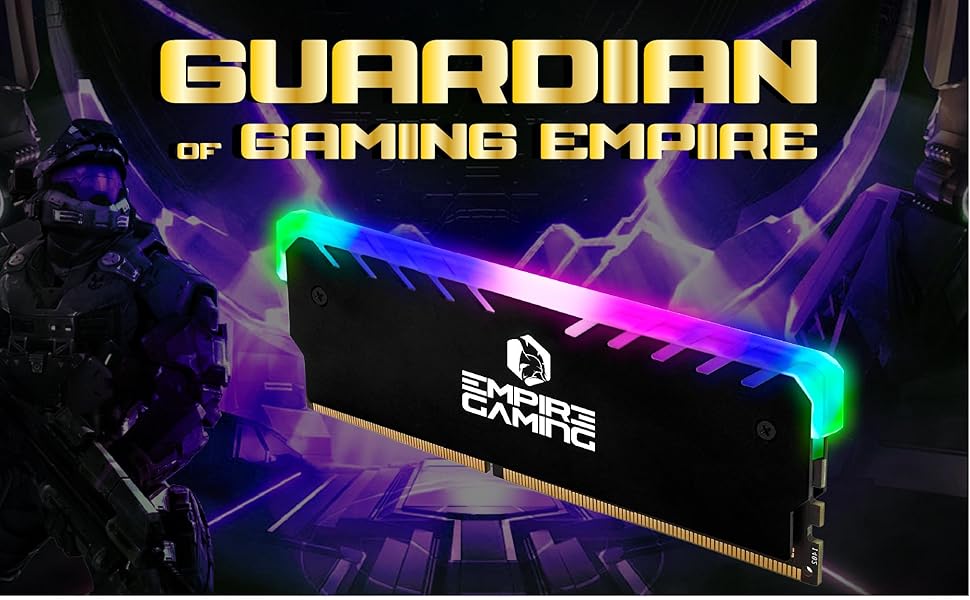 Кулер для ПК Empire Gaming Guardian з RGB підсвічуванням - тиха охолодження для процесора Intel та AMD