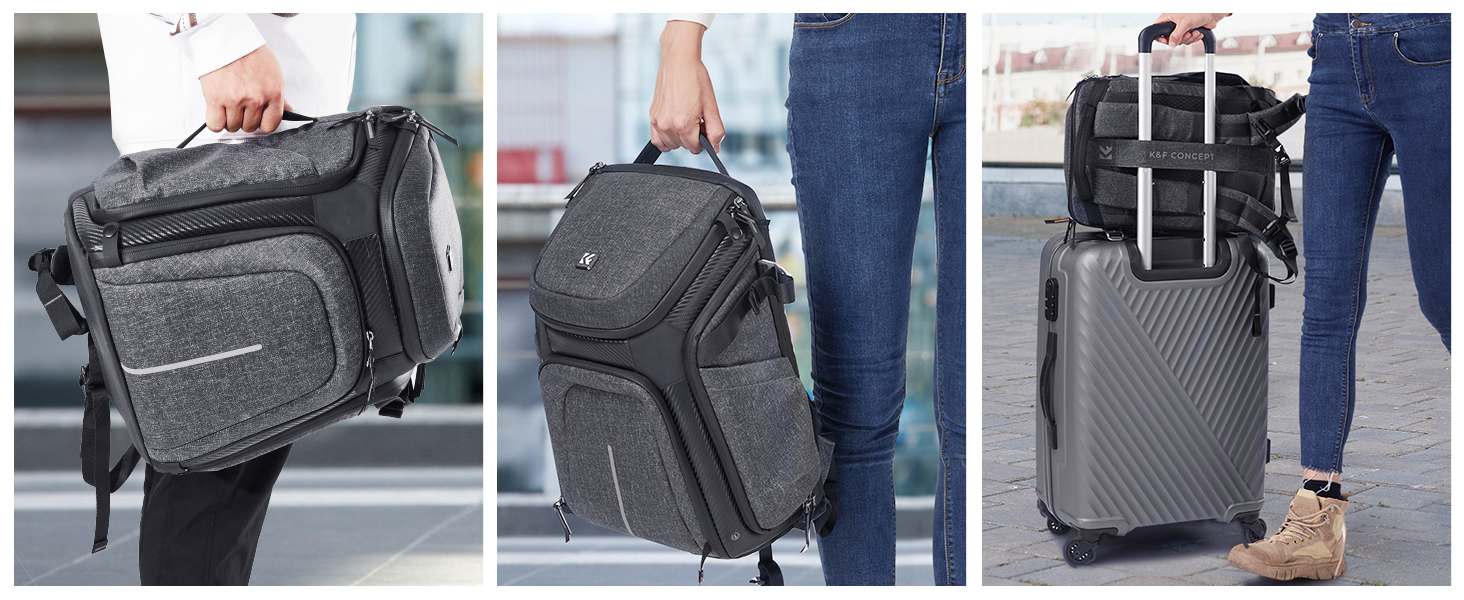 Водонепроникний рюкзак для камери K&F Concept, для 2 камер та 15.6