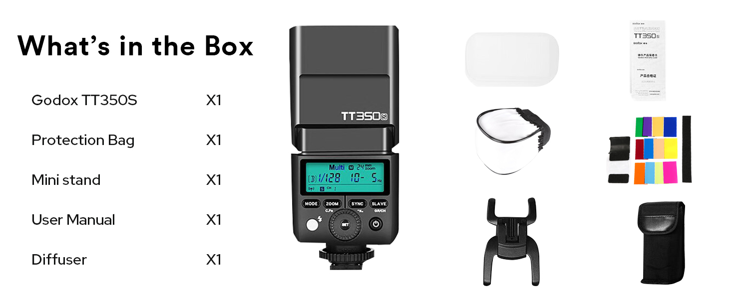 Спалах Godox TT350S TTL 2.4G HSS 1/8000s GN36 для Sony - Сумісний зі Sony Mirrorless