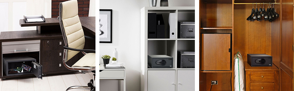 Сейф офісний Tresor COMPACT III, сталевий, чорний, 20x31x20 см, електронний замок, об'єм 25.5 л