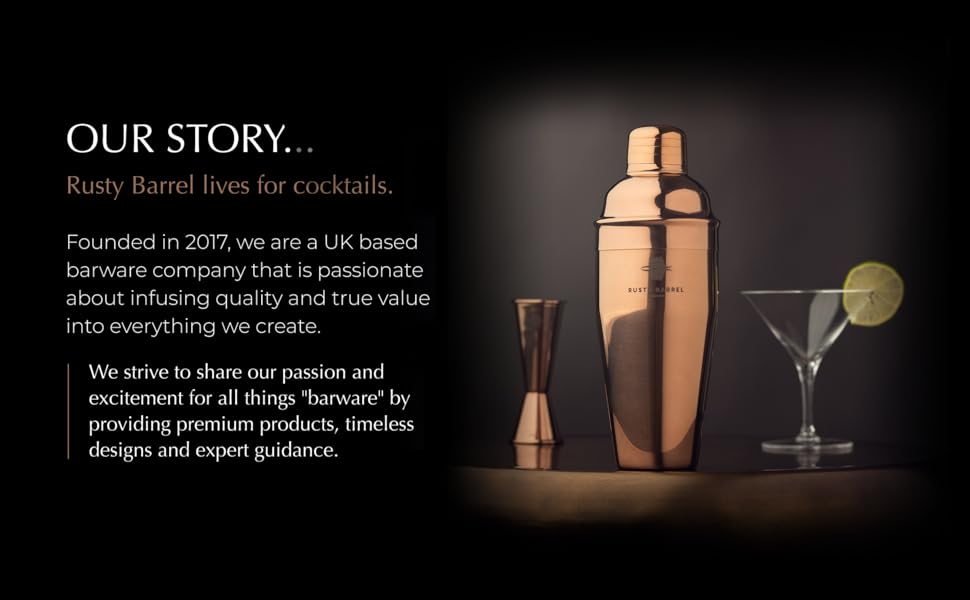 Набір для приготування коктейлів Chelsea – Рожеве золото. Повний набір: шейкер, прес, сито, мірний стакан, виливач, ложка, сумка та рецепти. У подарунковій коробці (Чорний)