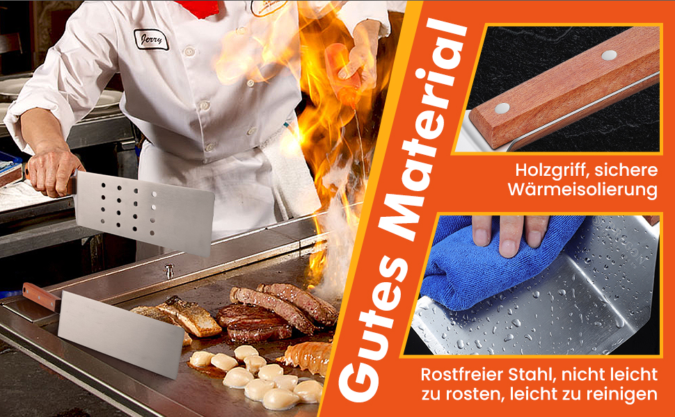 Набір гриль-інструментів Dragon Creek: 6 штук, нержавіюча сталь, аксесуари для гриля, професійний набір для барбекю, лопатка для гриля, з сумкою, ідеально для гриля, тепаньякі, подарунок для чоловіків