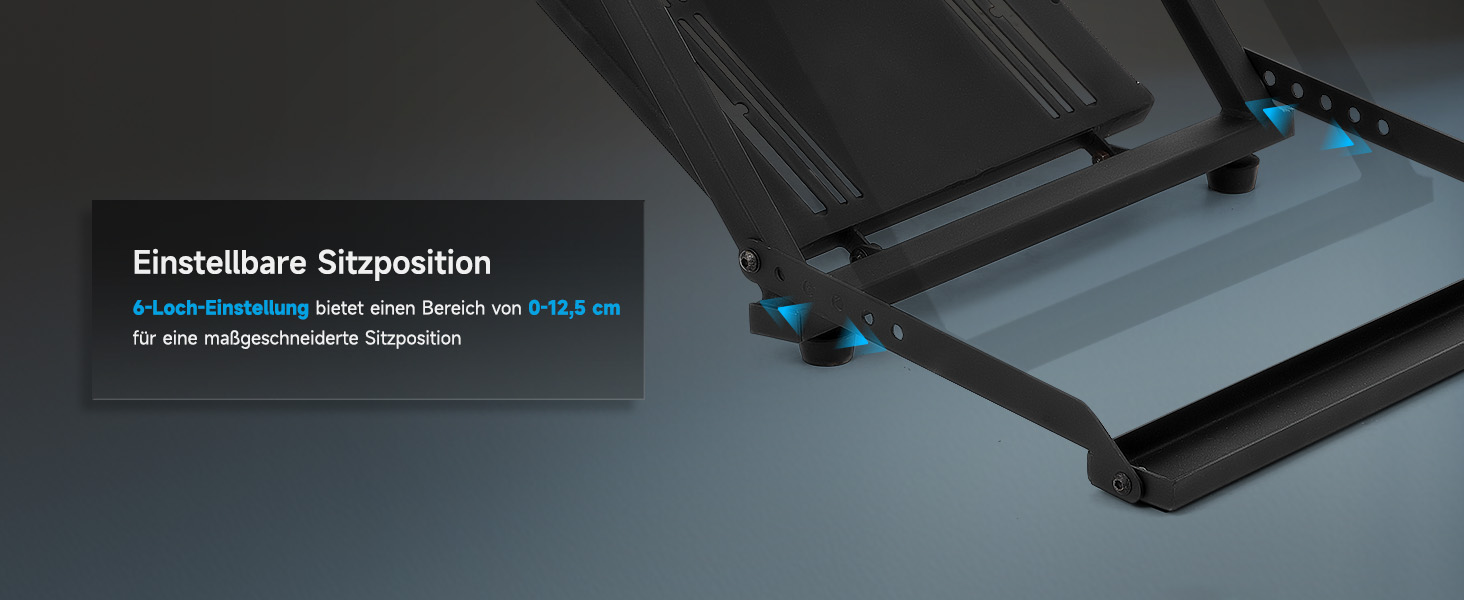 Стенд для керма CO-Z WS02-24: сумісний з Logitech G920/G27/G25/G29, Thrustmaster T80/T150/TX/F430, з кріпленням для перемикача передач, регульована висота, для гоночних симуляторів