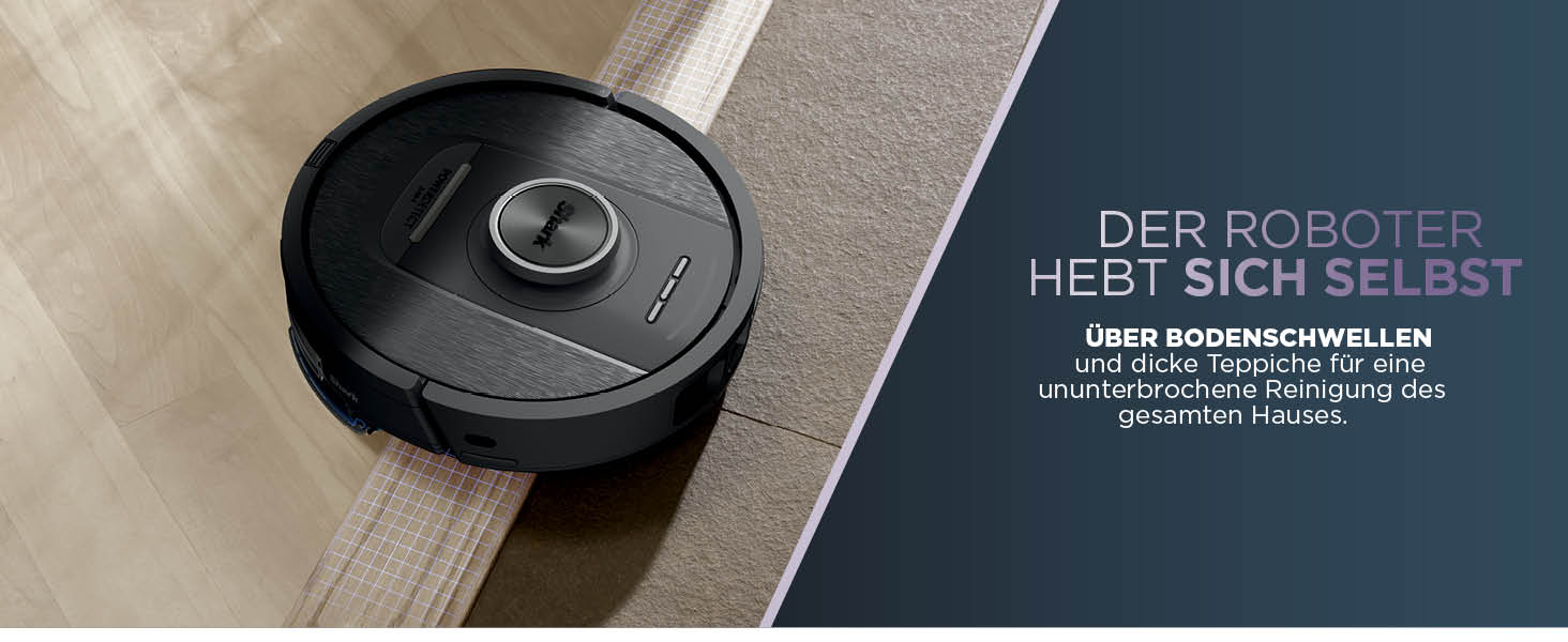 Робот-пилосос Shark PowerDetect 2-в-1 з функцією миття, NeverTouch Pro, самостійне очищення до 60 днів, LiDAR-навігація, NeverStuck, керування через додаток, RV2800ZEEU, 2 щітки, Anti-Micro Pads, 1 капсула