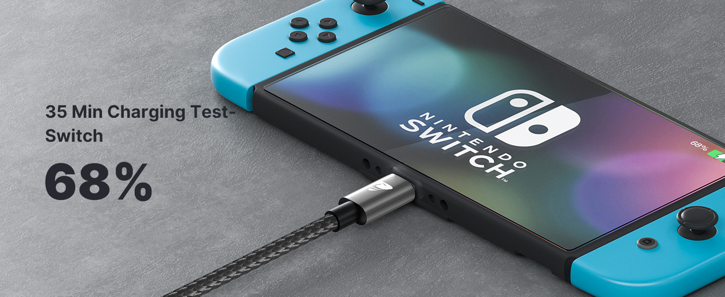 Кабель USB-C на USB-C [2 шт.] 100W, 2 метри, сірий. Підтримка PD, швидка зарядка. Сумісний з iPhone, Samsung, iPad, MacBook, Pixel, Switch