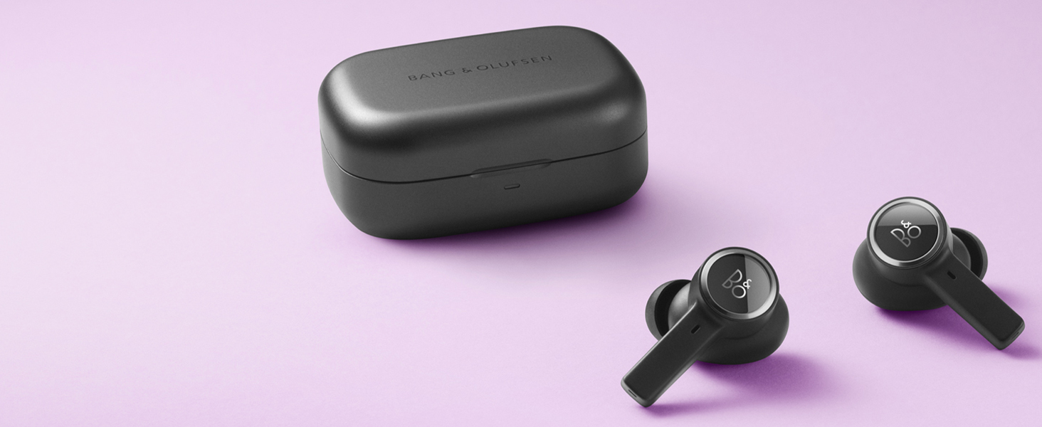 Bang & Olufsen Beoplay EX: Бездротові Bluetooth навушники з шумозаглушенням, чорні. До 28 годин роботи, водонепроникні для спорту та повсякденного використання з кейсом для зарядки