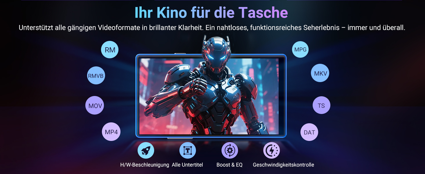 MP3 плеєр Mechen 160GB Android 5