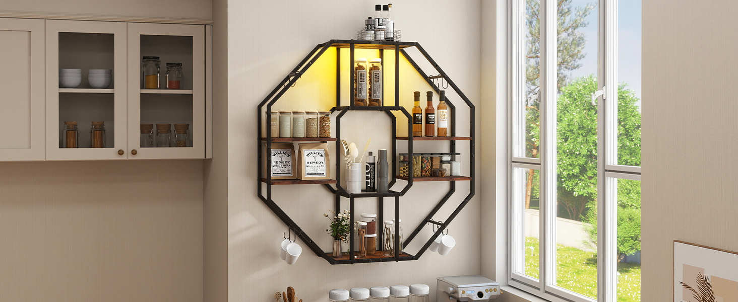 Стильне металеве вітрина для вина з LED-підсвічуванням, 3 яруси, для бару, кухні, вітальні, ресторану, чорний, 20x80 см