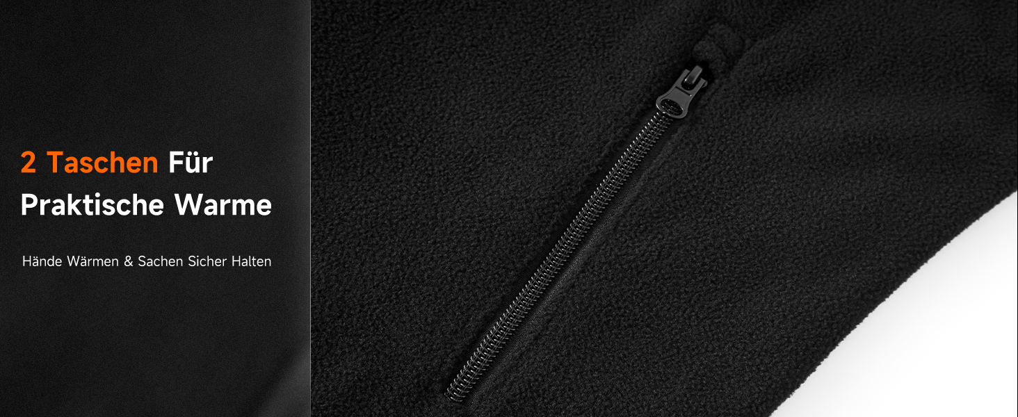 Обогреваемая жилетка LABCOOL для мужчин и женщин - жилетка з мікрофлісу з 6 зонами нагріву та 3 рівнями температури - USB-живлення з Powerbank 10000mAh - можна прати в пральній машині, чорний, розмір M