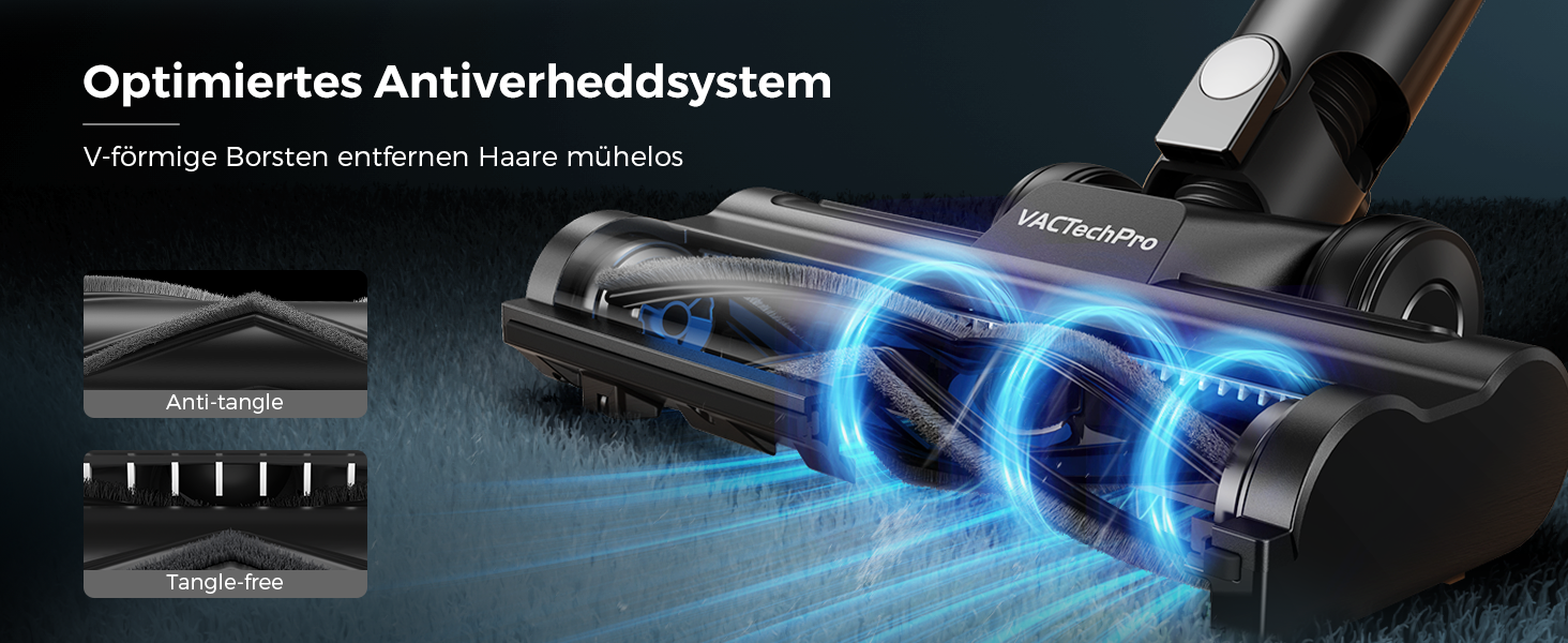 Акумуляторний бездротовий пилосос VACTechPro F02 Lite, 550W, 50KPa, чорно-білий