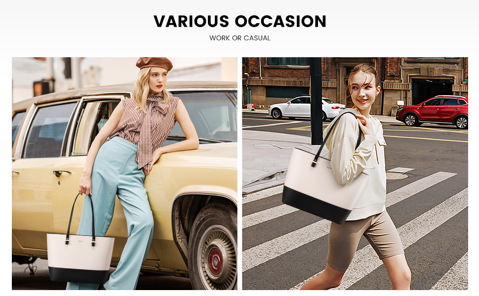 Сумка жіноча LOVEVOOK шопер шкіряний 3-в-1 сіро-чорна (C Grau-schwarz) велика містка