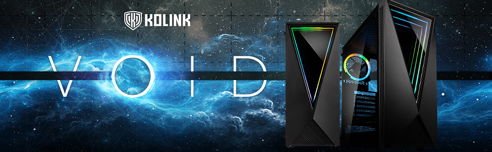 Ігровий корпус Kolink Void RGB Midi Tower, чорний