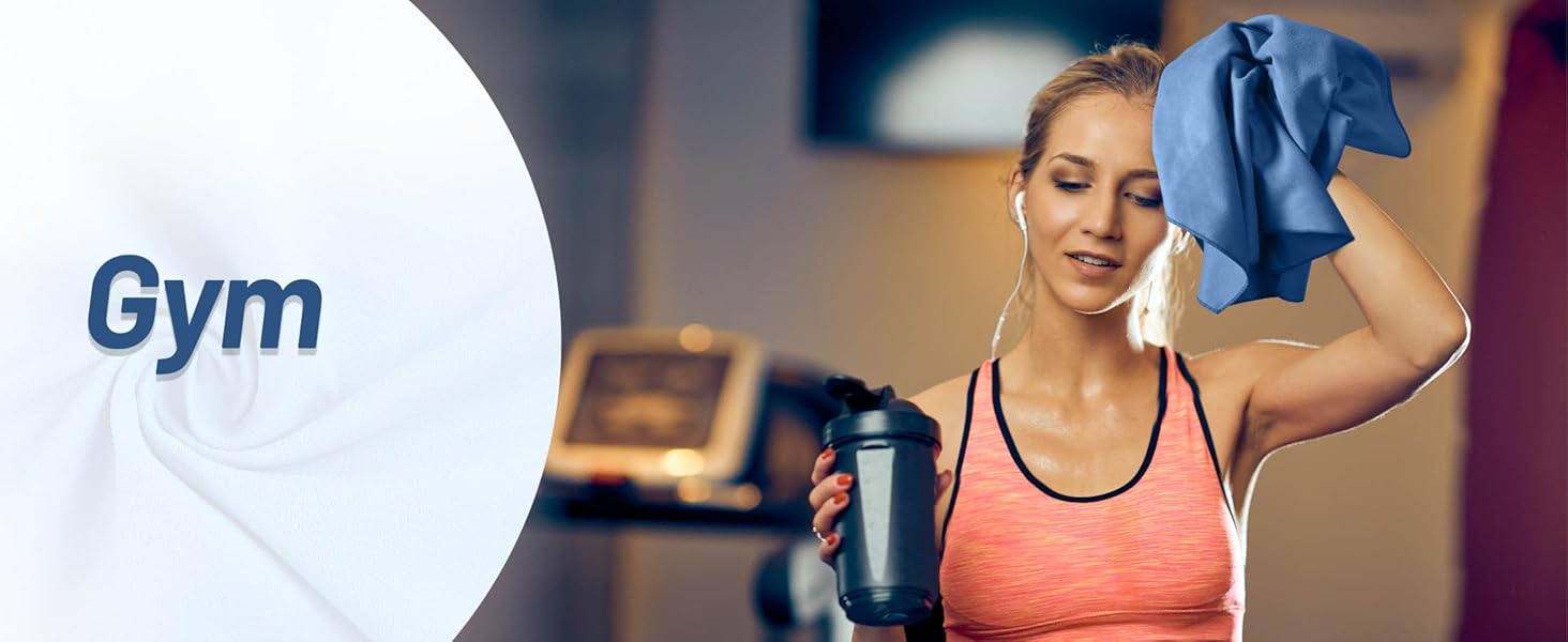 Набір рушників з мікрофібри GZXYA (3 шт.): великий (180x60 см) + 2 маленьких (80x40 см), швидковисихаючі, для спорту та відпочинку