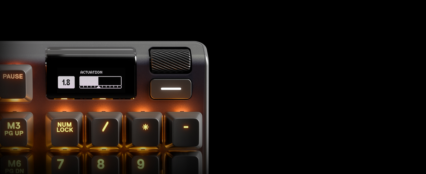 SteelSeries Apex Pro HyperMagnetic - Ігрова клавіатура з OLED-дисплеєм та RGB підсвічуванням (QWERTZ)