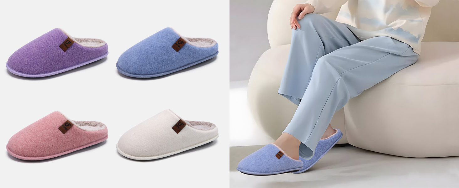 Тапочки чоловічі COFACE з фетру, теплі, зручні, з плюшем, антиковзка гумова підошва, для дому та вулиці, розмір 40-49, чорний, 43 EU