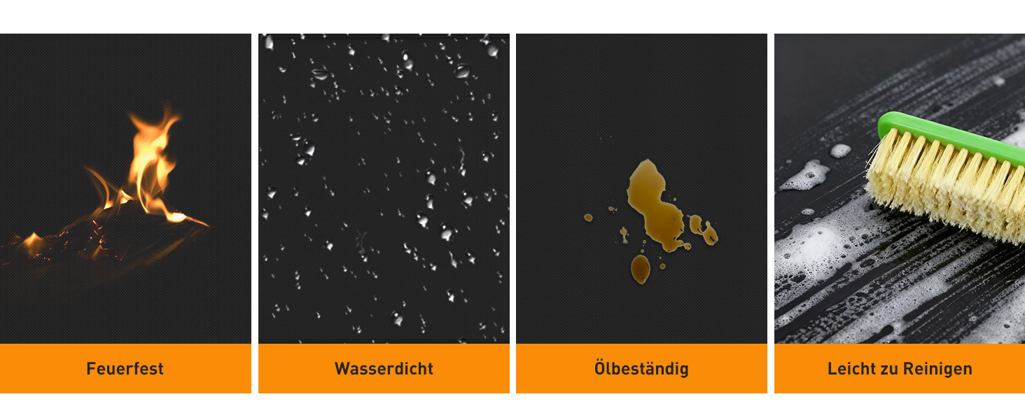 Термостійкий килимок під кавомашину Ankway 40x60 см, чорний, з силікону, антиковзаюча, водонепроникна
