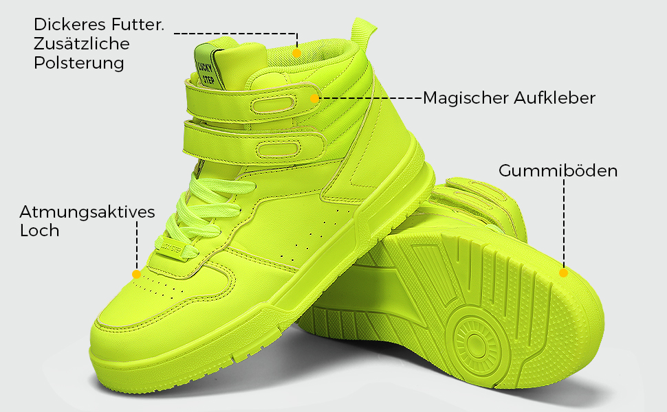 Жіночі баскетбольні черевики Lucky Step з клямками - стильні кросівки з штучної шкіри, чорного кольору, розмір 36 EU