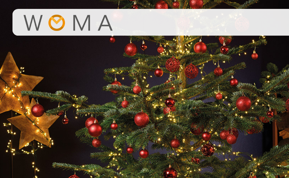 Набір ялинкових прикрас WOMA: бронзові кулі та 22 кольорів - 50 та 100 шт. Ялинкові кулі з пластику, декор для ялинки