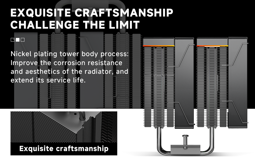 Система водяного охолодження CPU TZMRIT KF620 DGT з дисплеєм температури, 265W TDP, для Intel LGA 1700/1200/115X/1851/1366/2011 та AMD AM4/AM5