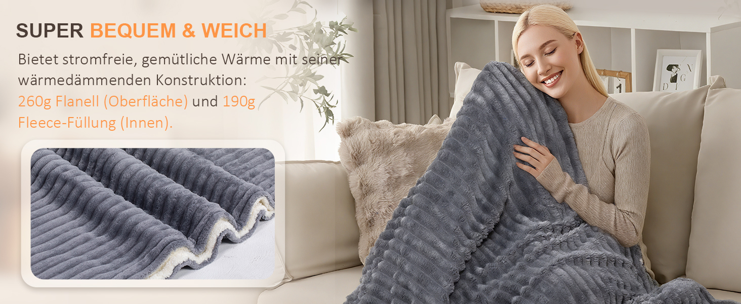 Електрична ковдра Nalome з автовимкненням 160*130 см, 9 температурних режимів, таймер 12 годин, захист від перегріву, пральна машина, фланцель, сіра