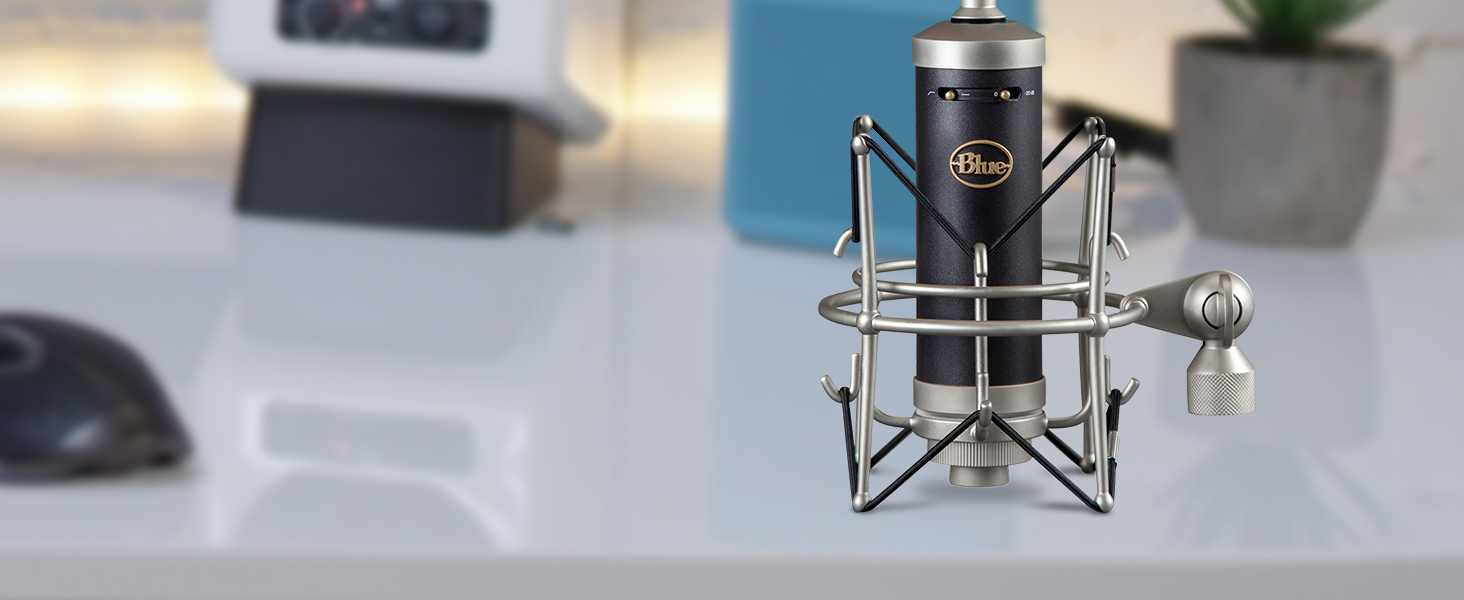Професійний конденсаторний мікрофон Blue Yeti SL для запису та стрімінгу, сірий (з адаптером для стійки)