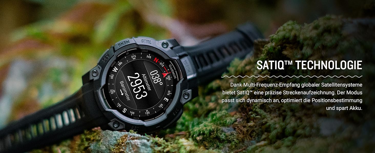 Розумний годинник Garmin Instinct 3 45mm AMOLED – GPS, Multisport, Health Coach, 18 днів роботи, 80+ спортивні функції