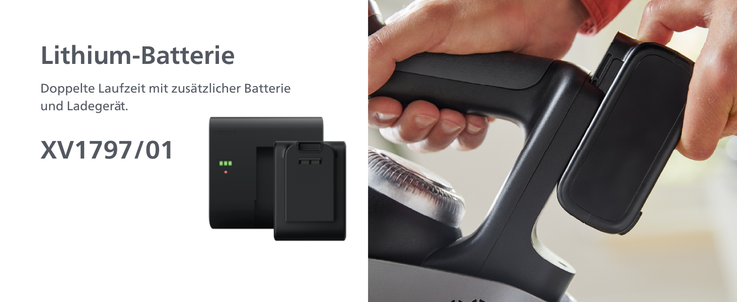 Вертикальний бездротовий пилосос Philips AquaTrio 9000 серії 3-в-1 для сухого та вологого прибирання, чорний