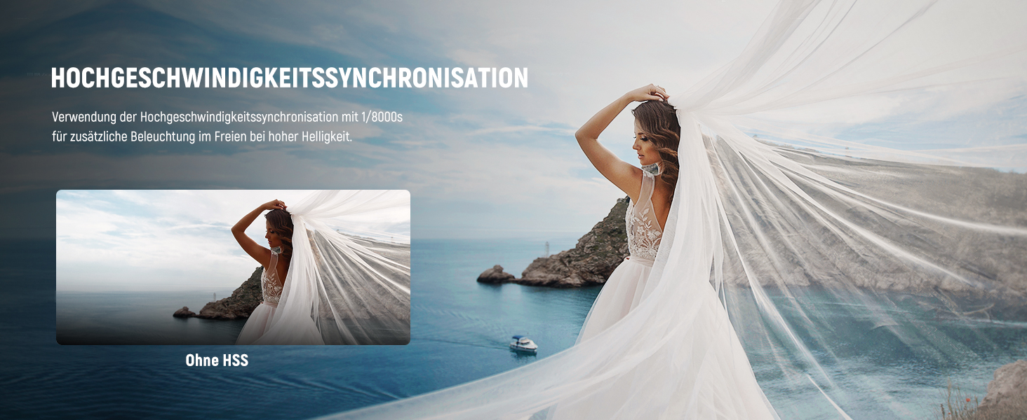 NEEWER Z2PRO-C: Світловий спалашок Speedlite з TTL, сумісний з Canon та Godox, 76Ws, 1/8000s HSS, 3000mAh