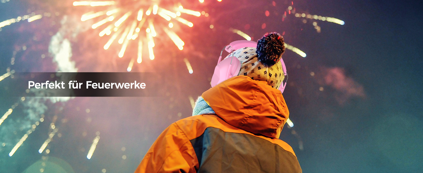 Навушники для захисту від шуму ProCase для дітей, рожеві