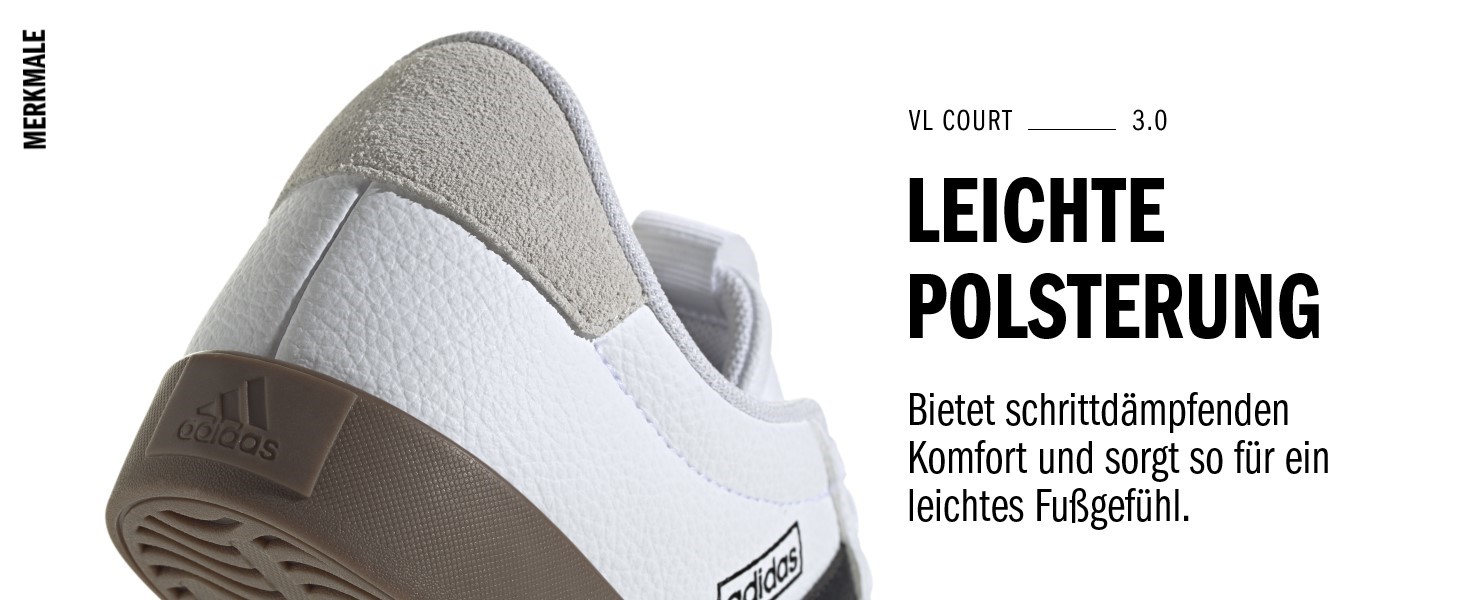 Жіночі кросівки Adidas VL Court Base, 40 EU, білий, чорний, сірий