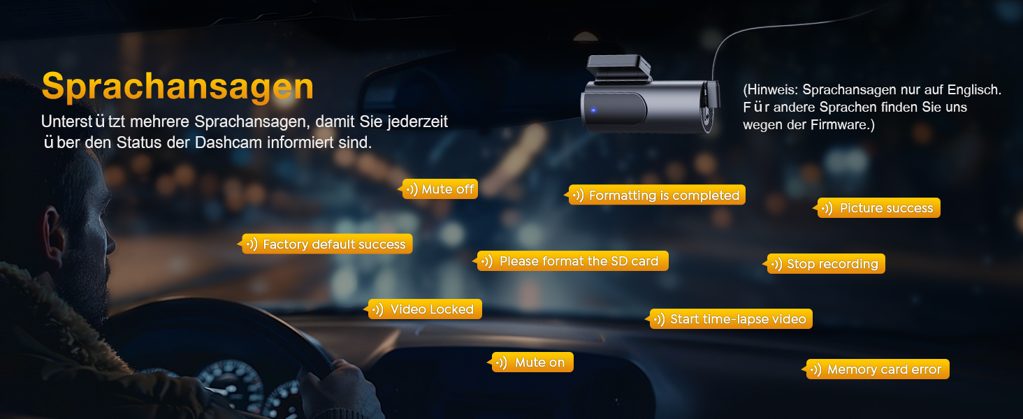 Відеореєстратор GKU Dashcam Auto: 4K+1080P, WiFi 2.4/5GHz, SD 64GB, Паркувальний режим, Нічне бачення, WDR, 170° Кут огляду, G-сенсор, Циклічна запис, Керування через APP, Чорний