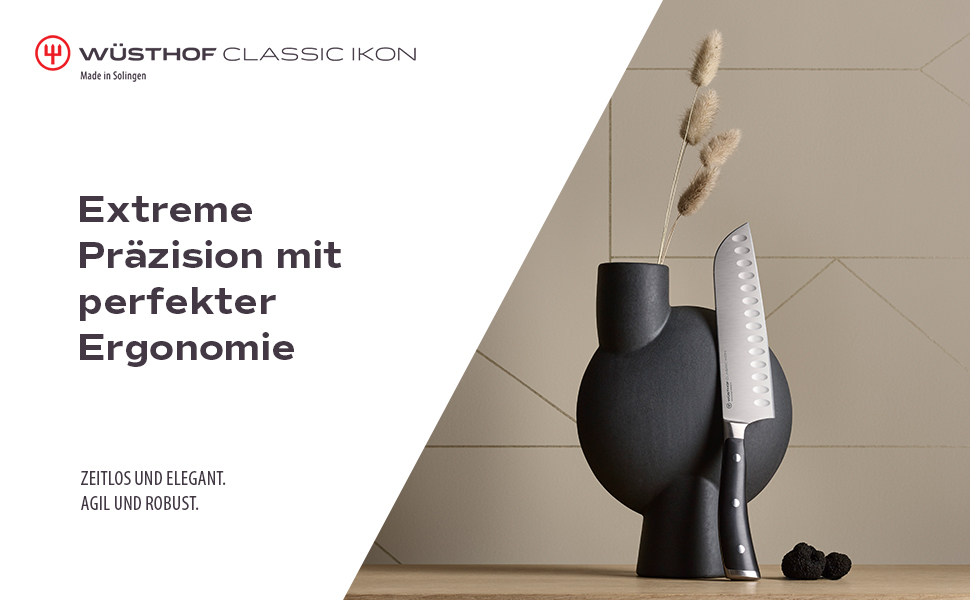 Ніж для філе WÜSTHOF Classic Ikon 18 см, чорний, професійний