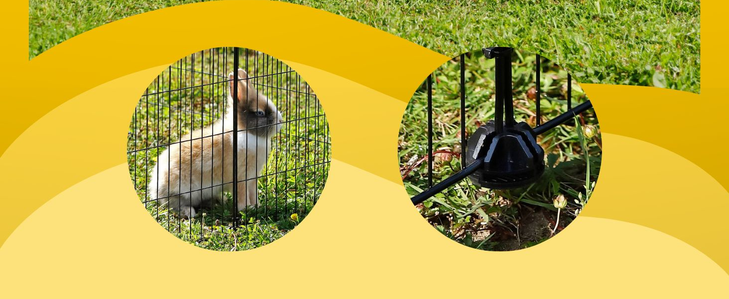 Вольєр для кроликів Lionto: міцний метал, 144x74x46 см, розширюваний, просте збирання та чистка, для дому та вулиці