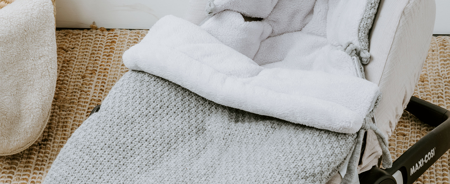 Дитячий зимовий конверт Baby's Only для автокрісла, універсальний, сірий, для Maxi-Cosi, теплий, для 3- та 5-точкових ременів, цілий рік