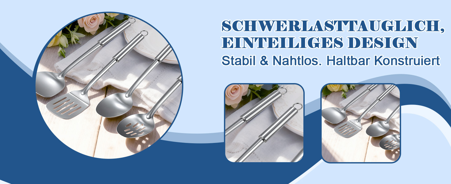 Набір кухонних аксесуарів BEWOS 15 предметів: ложки, шпателі, органайзер, нержавіюча сталь, для кухні