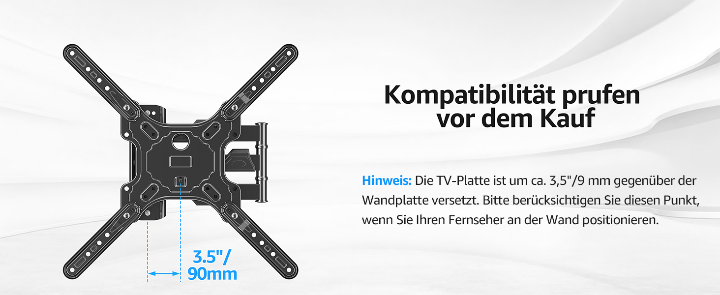 Кріплення для телевізора MOUNTUP EU0079: для LED, LCD, OLED телевізорів 26-60 дюймів, настінне, поворотне, нахильне, до 35 кг, VESA 400x400 мм