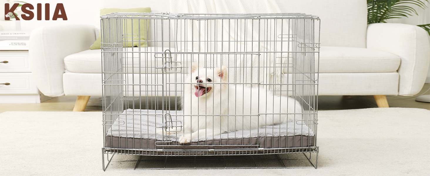 Ортопедичне ліжко для собак великих порід, 105x70 см, знімний чохол, двостороннє, сіре