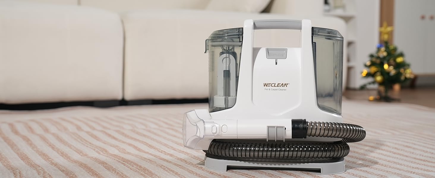 WECLEAN C3 - Пылесос для влажной и сухой уборки, 600W, 18Kpa, для ковров, диванів, вікон, дзеркал, меблів, автомобілів, чорний та рожевий