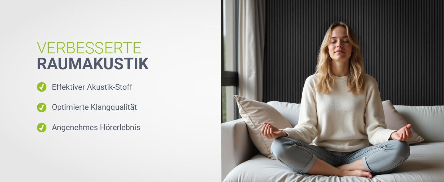 Акустичні панелі Juskys для стін, набір 4 шт (2,88 м²), 120x60 см, шумопоглищаючі декоративні панелі від луни та шуму, колір Дуб темно-сірий