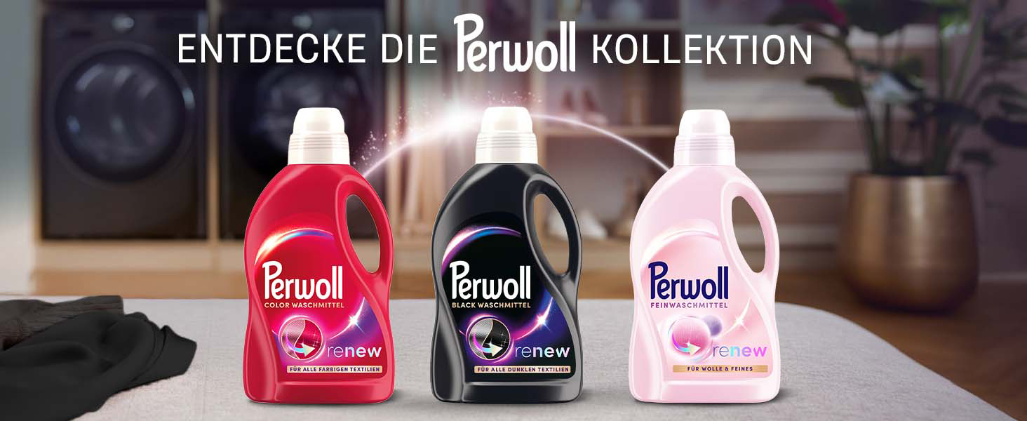 Рідкий пральний засіб Perwoll Renew Black для темного одягу, відновлення кольору та волокон, 80 прань