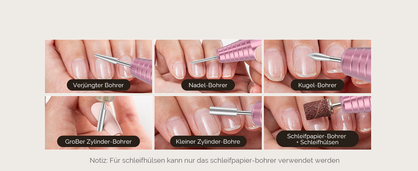 Електричний фрезер для нігтів MelodySusie PC180G Rose: професійний набір для манікюру та педикюру з LED-дисплеєм та 25 швидкостями