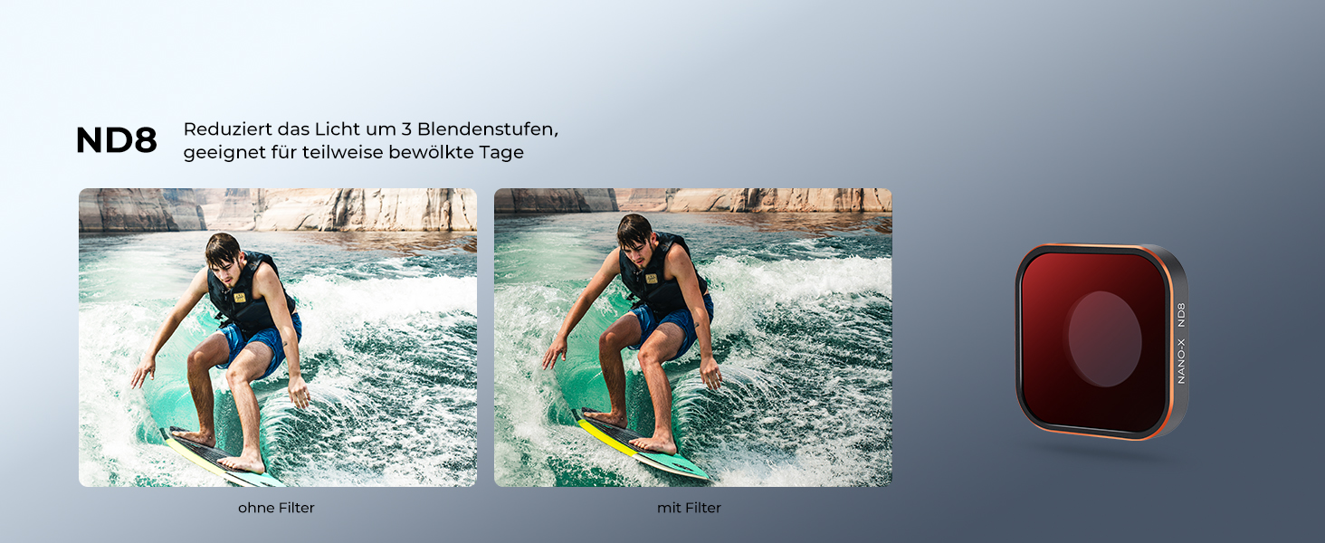 Набір фільтрів K&F Concept ND/CPL для GoPro Hero 13/12/11/10/9 Black (6 шт.)