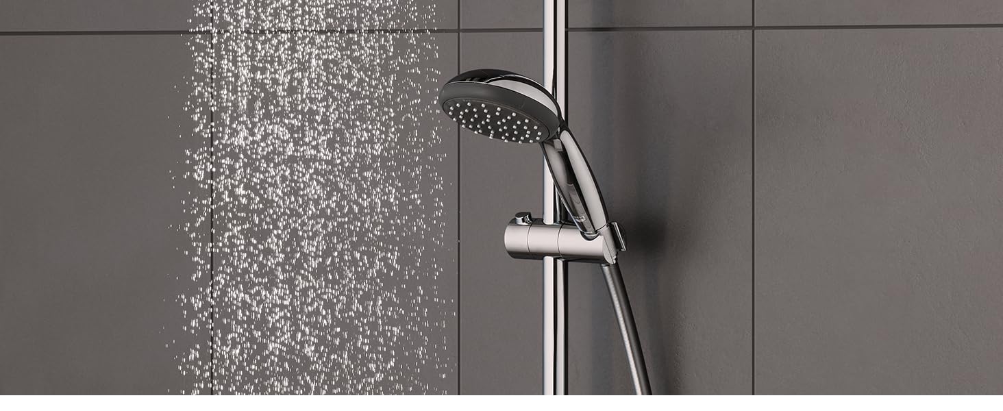 Ручний душ GROHE Vitalio Start 100 - водозберігаючий, 2 струмені, універсальне кріплення, хром, 27946000