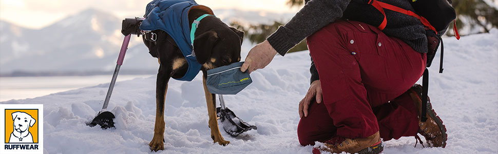 RUFFWEAR Great Basin: Складаний миска для собак, Medium, 1 л, Slate Blue