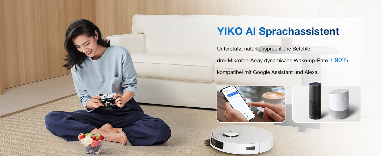 Робот-пилосос Ecovacs DEEBOT T30C Pro Omni GEN 2: пилосос-мийник, 15400Pa, автопорожнення, гаряча сушка, 200хв роботи, для шерсті тварин та килимів