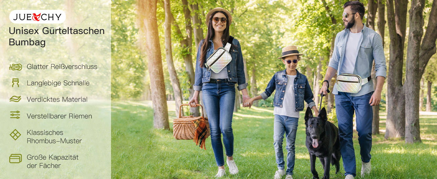 Жіноча бананка Jueachy: водонепроникна сумка через плече з ромбовим візерунком, 4 відділення на блискавці, для активного відпочинку та фестивалів