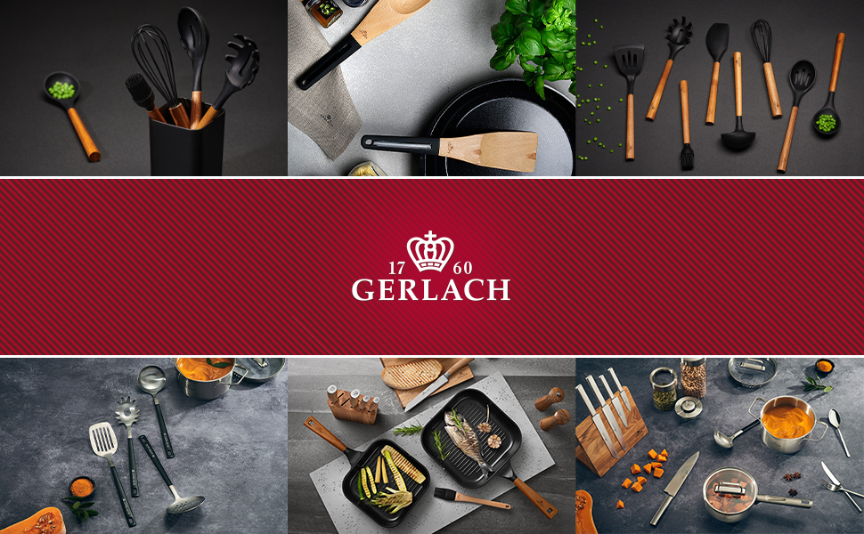 Преса для часнику Gerlach Ambiente 1760 з цинку, срібна - кухонний аксесуар